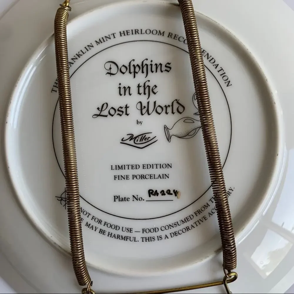 Vintage Franklin Mint Dolphin Collector’s Plate